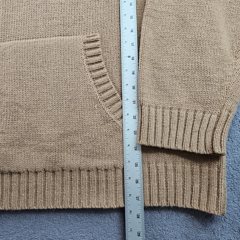 COOFANDY Sweater Mens‎ 3XL Brown Knitted Relaxed Fit Shawl Collar Toggle Button